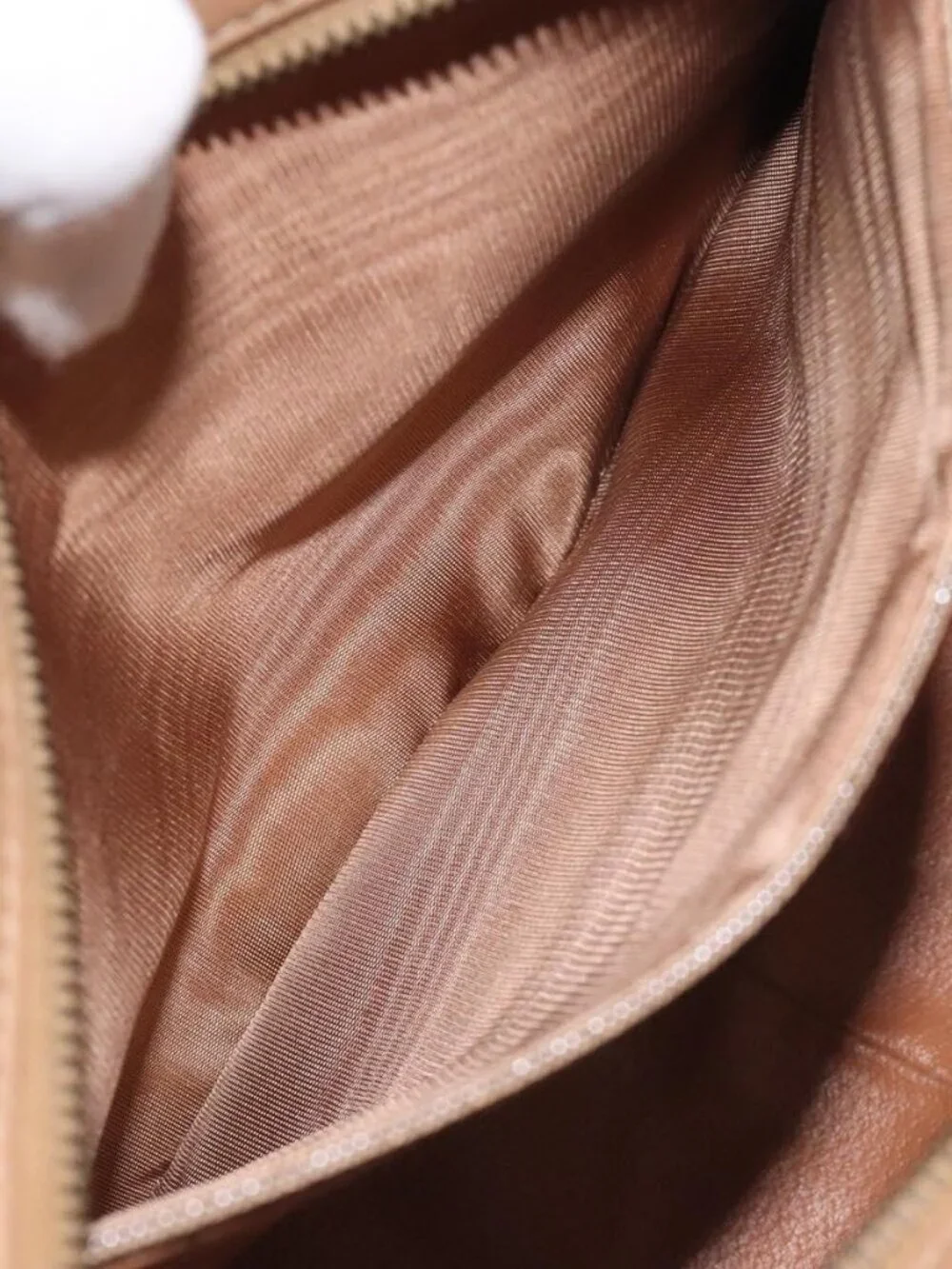 Authentic CELINE Macadam Canvas Shoulder Bag PVC Brown Gold - Picture 3 of 16